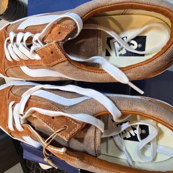 VANS LX Premium Old Skool 36 WASHED BROWN 2025 Men's Skateboarding Shoes 12 NEW - Picture 7 of 15